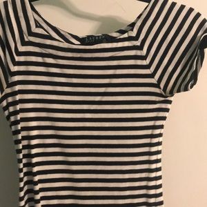 Lauren: Ralph Lauren black and white top